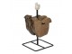 Stojan s malými podtácky ve tvaru slepičky Chick Bei - 11*11*22 cm Clayre & Eef