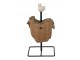 Stojan s malými podtácky ve tvaru slepičky Chick Bei - 11*11*22 cm Clayre & Eef