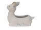 Cementový květináč ve tvaru srnečky - 23*11*21 cm Clayre & Eef