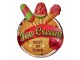 Nástěnná kovová cedule Ice Cream - 38*1*45 cm Clayre & Eef