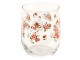 Sklenička s květy Little Rose Collection - Ø 8*9 cm / 300 ml Clayre & Eef