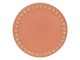 Oranžová keramická úchytka ze zlatými puntíky Dria - Ø 4*3 cm Clayre & Eef