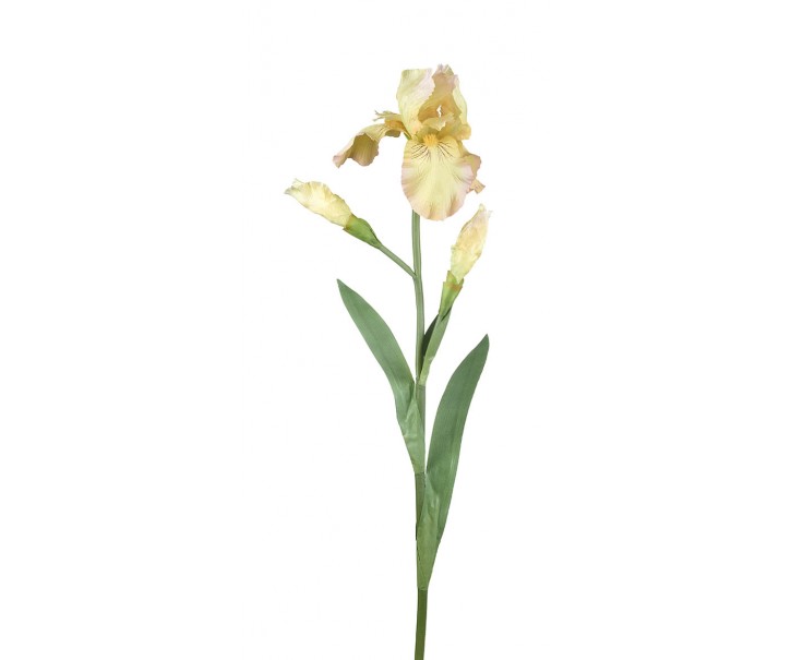 Dekorace umělý žlutý kosatec Iris Pale - 81 cm Ostatn&iacute;
