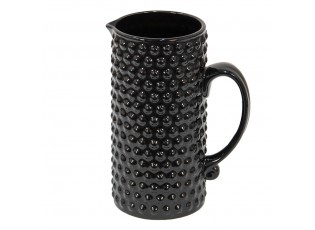 Černý keramický dekorační džbán Wilma - 14*9*20 cm