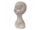 Šedá cementová dekorace busta dívky - 12*11*24 cm Clayre & Eef