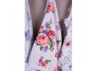 Kuchyňský froté ručník s růžemi Dotty Rose - 40*66 cm