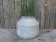 Dekorační plechový antik květináč Flowia - Ø 41*37cm Chic Antique