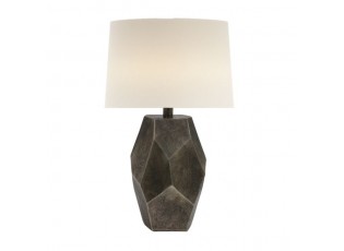Granitová antik kovová základna k lampě Camy pearl - 18*15*35cm / E27