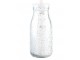 Stříbrná láhev na brčko - Ø 6*14 cm / 0,2 L Clayre & Eef