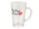 Skleněný hrnek s nápisem Hot Tea - 11*8*13 cm / 300 ml Clayre & Eef