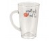 Skleněný hrnek s nápisem Hot Tea - 11*8*13 cm / 300 ml Clayre & Eef
