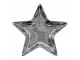 Stříbrná keramická miska ve tvaru hvězdy Silver Star - 16*16*2 cm Clayre & Eef
