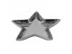 Stříbrná keramická miska ve tvaru hvězdy Silver Star - 20*19*2 cm Clayre & Eef