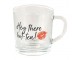 Skleněný hrneček Hot Tea - 11*8*9 cm / 200 ml Clayre & Eef