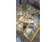 Skleněná šperkovnice se zlatým antik lemem Alex antique - 15*15*12 cm Colmore by Diga