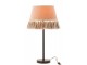 Stolní lampa s béžovým stínidlem s třásněmi Solange - Ø 30*55 cm/ E27/ 40W J-Line by Jolipa