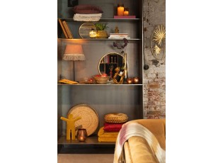 Stolní lampa s béžovým stínidlem s třásněmi Solange - Ø 30*55 cm/ E27/ 40W