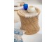 Přírodní bambusový odkládací stolek Stool Bamboo - Ø40*41cm J-Line by Jolipa