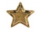 Zlatá keramická miska ve tvaru hvězdy Gold Star - 20*19*2 cm Clayre & Eef