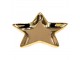 Zlatá keramická miska ve tvaru hvězdy Gold Star - 20*19*2 cm Clayre & Eef