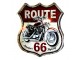 Nástěnná kovová cedule Route 66 - 30*1*35 cm Clayre & Eef