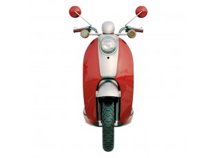 Nástěnná kovová cedule Scooter Red - 27*1*50 cm