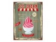 Zelená nástěnná kovová cedule Ice Cream - 25*1*33 cm Clayre & Eef