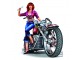 Nástěnná kovová cedule Motorbike - 60*1*50 cm Clayre & Eef