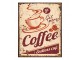 Béžová nástěnná kovová cedule Coffee - 20*1*25 cm Clayre & Eef