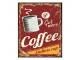 Červená nástěnná kovová cedule Coffee - 25*1*33 cm Clayre & Eef