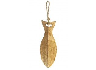 Prkénko ve tvaru ryby z mangového dřeva Mango wood Fish - 14*1.5*37cm