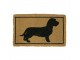 Rohožka z kokosových vláken s jezevčíkem Dachshund - 75*45*4cm Mars & More 