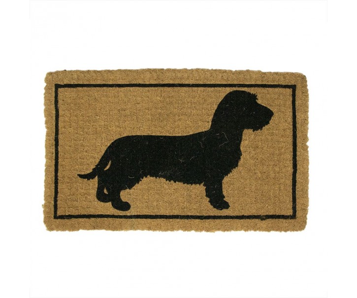 Rohožka z kokosových vláken s jezevčíkem Dachshund - 75*45*4cm Mars & More 