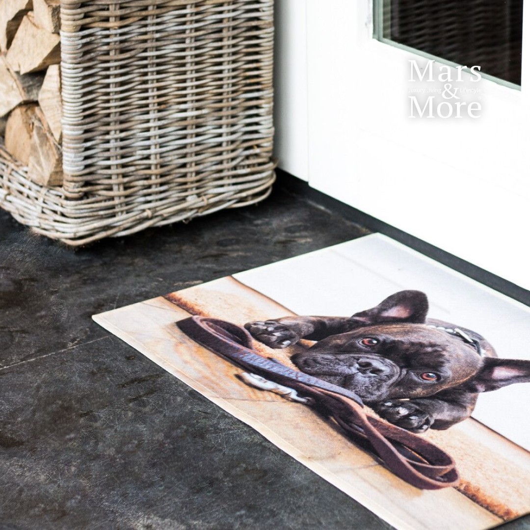 Podlahová rohožka s buldočkem French Bulldog - 75*50*1cm Mars & More Podlahová rohožka s buldočkem French Bulldog - 75*50*1cm Mars & More