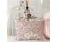 Růžový sametový polštář s ornamenty Paisley blush pink - 45*15*35cm Mars & More 
