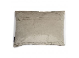 Béžový sametový polštář s ornamenty Paisley beige - 45*15*35cm