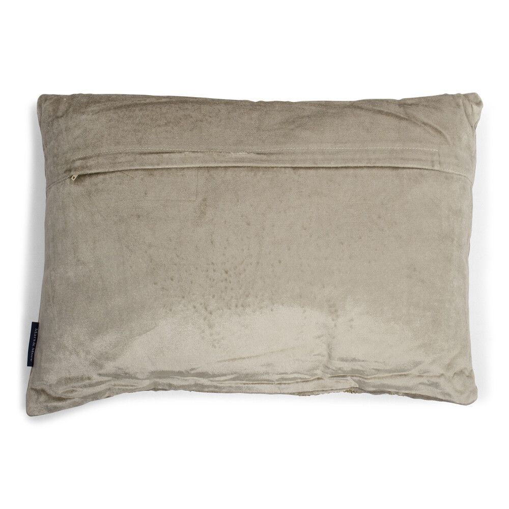 Béžový sametový polštář s ornamenty Paisley beige - 45*15*35cm Mars & More Béžový sametový polštář s ornamenty Paisley beige - 45*15*35cm Mars & More