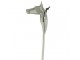 Stříbrná kovová obouvací lžíce s hlavou koně Horse - 52*5*1cm Mars & More 