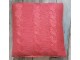 Malinovo růžový pletený polštář Lodge Raspberry - 60*60cm Colmore by Diga