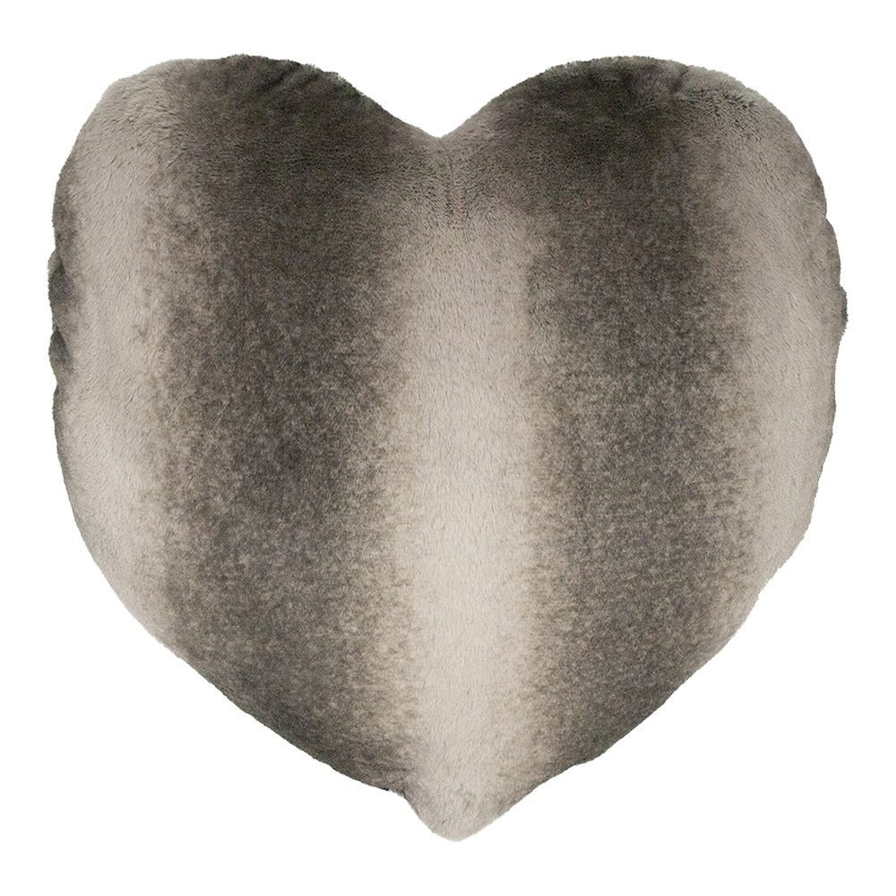 Semišový polštář Grizzly ve tvaru srdce - 45*45*15cm Mars & More Semišový polštář Grizzly ve tvaru srdce - 45*45*15cm Mars & More