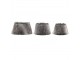 Šedé chlupaté stínidlo Wolf grey - Ø25*Ø18*16 cm Mars & More 