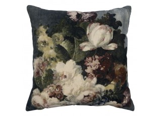 Sametový polštář s dekorem květin Romantic Flowers - 45*45*15cm