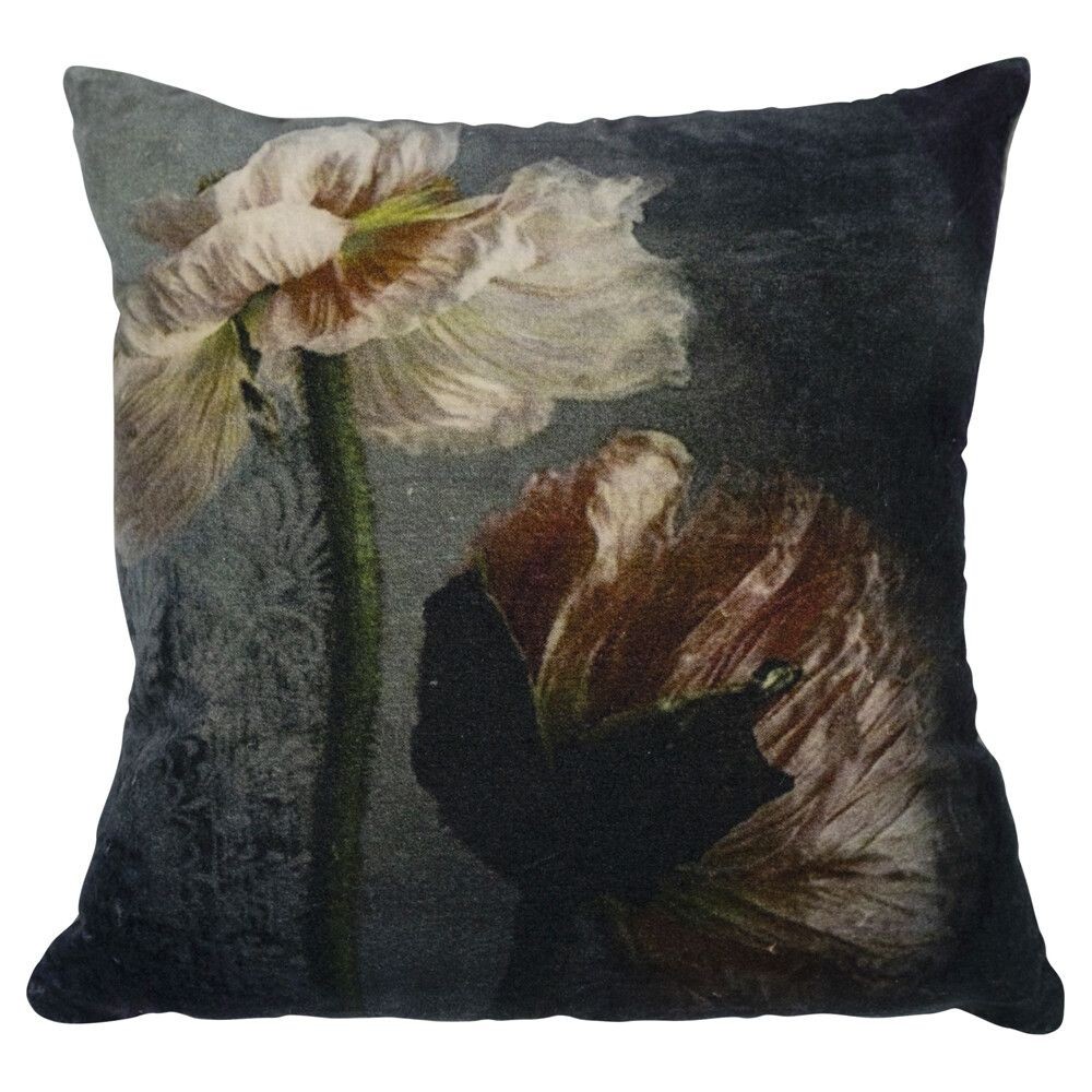 Sametový polšář s dekorem květin Romantic Flowers I - 45*45*15cm
