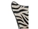 Bílo-černé kožené salónní křeslo Zebra - 86*75*87 cm J-Line by Jolipa