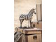 Bílo-černá antik dekorace Zebra - 31*11*32 cm J-Line by Jolipa