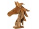 Dřevěná dekorace hlava koně Horse head teak - 49*17*63cm J-Line by Jolipa