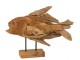 Dřevěná dekorace ryba na podstavci Fish teak - 56*19*36cm J-Line by Jolipa