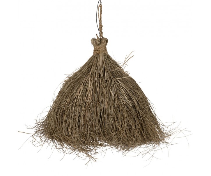 Přírodní stropní světlo se stínidlem z trávy Papua grass - Ø 55*66 cm/ E27 J-Line by Jolipa