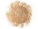 Dekorační kulatý polštářek z přírodní trávy Raffia natural - 45*15*45 cm J-Line by Jolipa