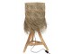 Stolní lampa z teakového dřeva a stínidlem z trávy Rafi grass - Ø 48*66 cm/ E27/ 70W J-Line by Jolipa